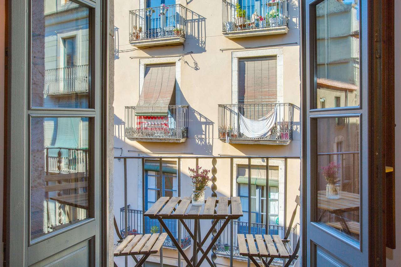 Flateli Cort Reial Apartment Girona Bagian luar foto